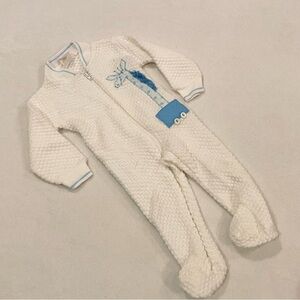 🛑 4/$20 Retro 1980s Signature Knit Sleeper Baby Boy 3-6 m Zip Up Vintage Clothes